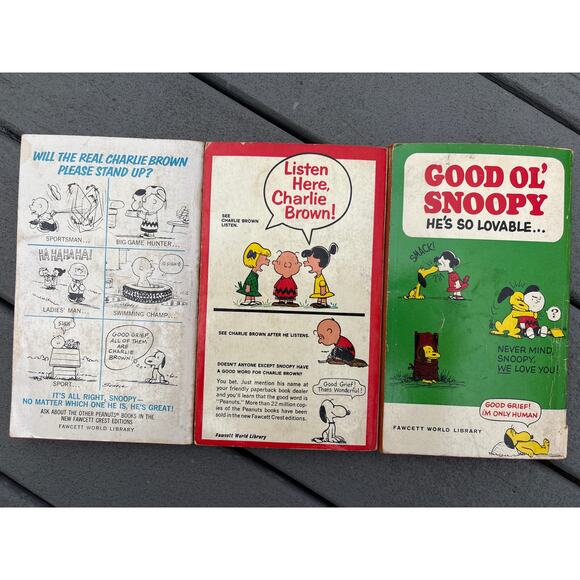 Charlie Brown Snoopy Fawcett Crest Comic Books 1st print bundle Peanuts Schulz - Picture 2 of 5